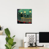 Einsamkeit auf dem Bahnhofsplakat Poster (Heimbüro)