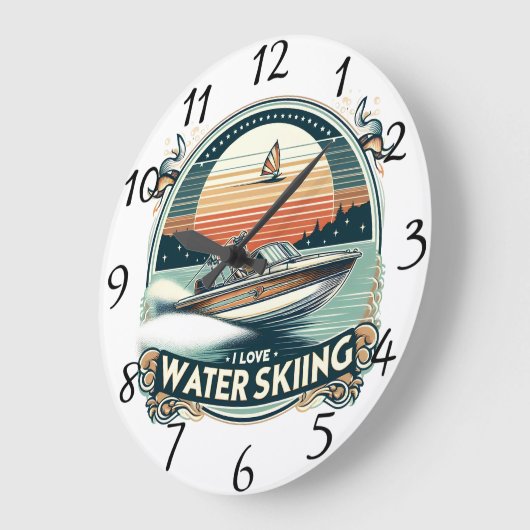 Einsamkeit auf See Große Wanduhr (Winkel)