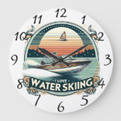 Einsamkeit auf See Große Wanduhr (Vorderseite)