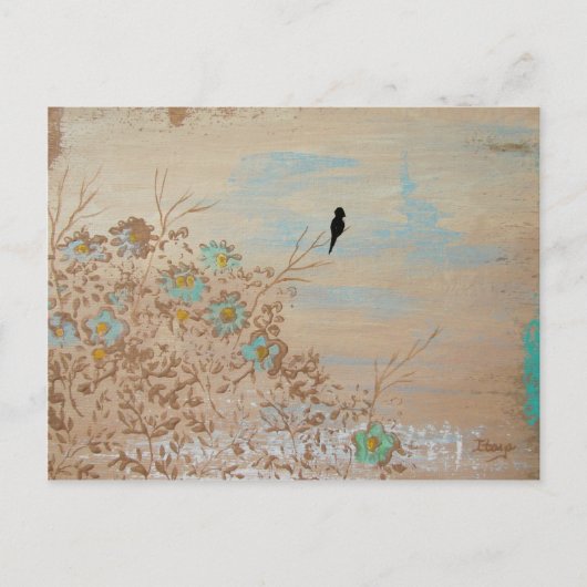 Einsamkeit aus der Originalmalerei Postkarte (Vorderseite)