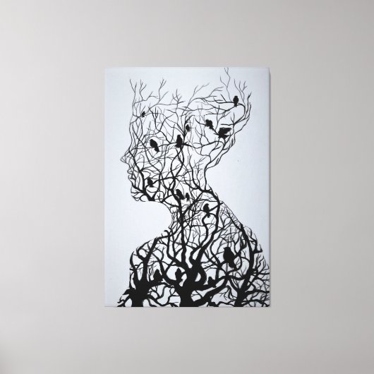 Einsamkeit Canvas Print Nature Portrait Leinwanddruck (Vorderseite)