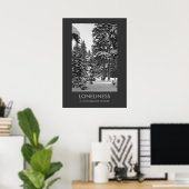 Einsamkeit-Demotivationspopster Poster (Heimbüro)