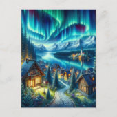 Einsamkeit: Hütte inmitten verzauberter Wälder Postkarte (Vorderseite)