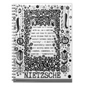 Einsamkeit ist ein Tugendspruch von Nietzsche Notizblock (Vorderseite)