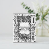 Einsamkeit ist ein Tugendspruch von Nietzsche Postkarte (Stehend Vorderseite)