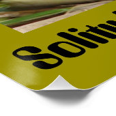 Einsamkeit kann oft schön sein - Schildkrötenpfeif Poster (Ecke)