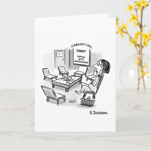 Einsamkeit Karte (Gelbe Blume)