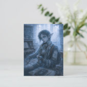 Einsamkeit / Musiker / Leere Schule Postkarte (Stehend Vorderseite)