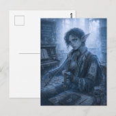 Einsamkeit / Musiker / Leere Schule Postkarte (Vorne/Hinten)