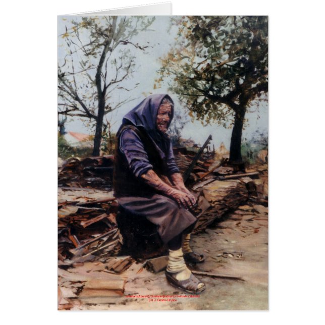 Einsamkeit ,(Notiz), /Solitude (Sketch) (Vorne)