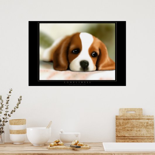 Einsamkeit Poster (Küche)