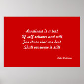 Einsamkeit Poster (Vorne)