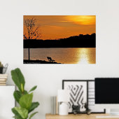 Einsamkeit Poster (Heimbüro)