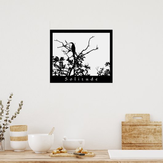 Einsamkeit Poster (Küche)