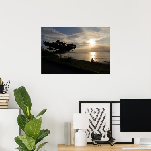 Einsamkeit Poster (Heimbüro)