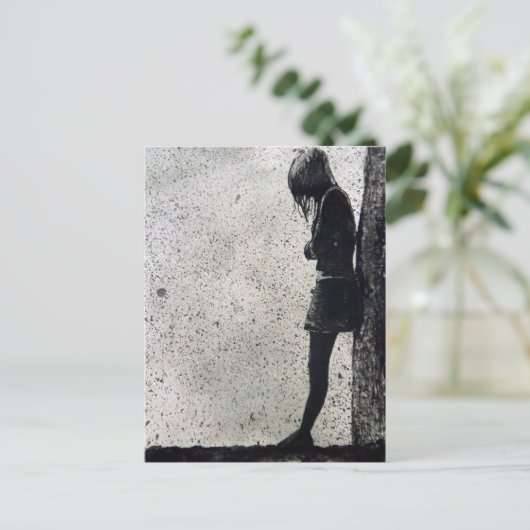 Einsamkeit Postkarte (Stehend Vorderseite)