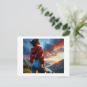 Einsamkeit, postkarte (Stehend Vorderseite)