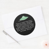 Einsamkeit Runder Aufkleber (Umschlag)