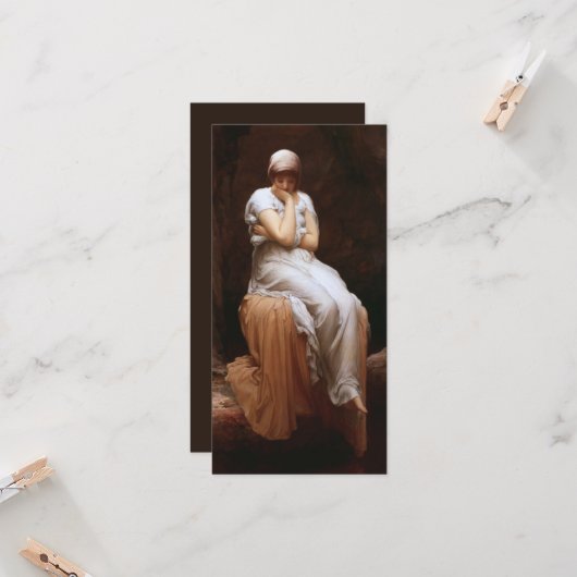Einsamkeit (von Frederic Leighton) Karte (Vorderseite/Rückseite Beispiel)