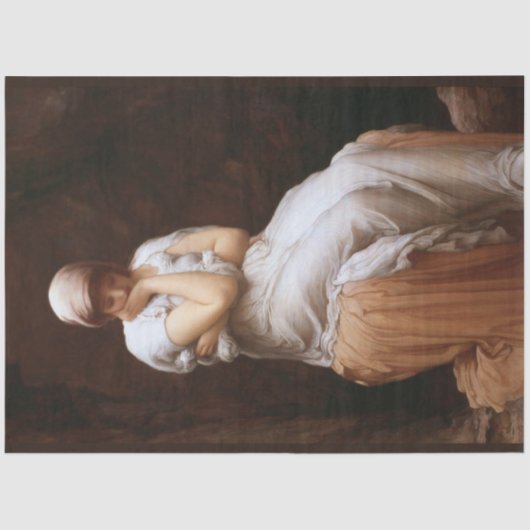 Einsamkeit (von Frederic Leighton) Seidenpapier (Vorderseite)