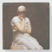 Einsamkeit (von Frederic Leighton) Steinuntersetzer (Vorderseite)