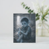 Einsamkeit / Waise / Bunker Postkarte (Stehend Vorderseite)
