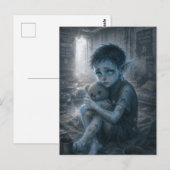 Einsamkeit / Waise / Bunker Postkarte (Vorne/Hinten)