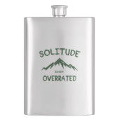 Einsamkeit wird nicht überbewertet flachmann (Vorderseite)