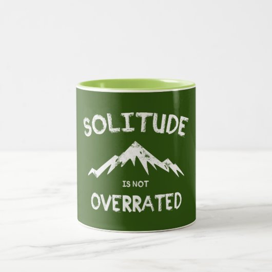 Einsamkeit wird nicht überbewertet zweifarbige tasse (Mittel)