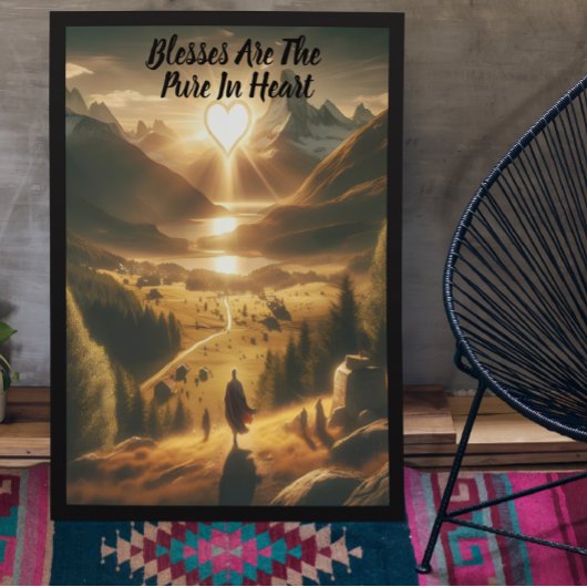 Einsamkeit zwischen den Bergen Poster