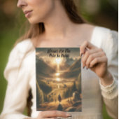 Einsamkeit zwischen den Bergen Postkarte