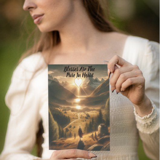 Einsamkeit zwischen den Bergen Postkarte