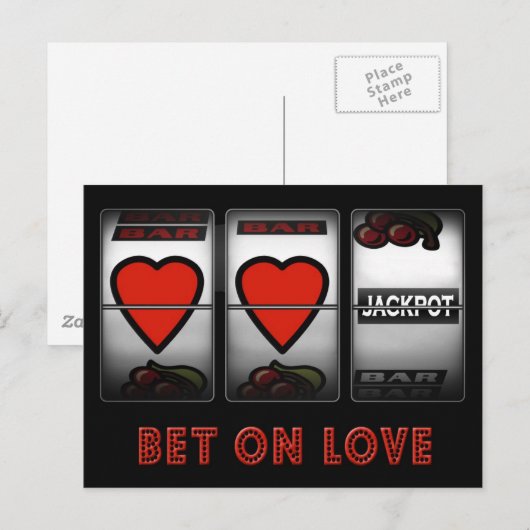 Einsatz auf Liebe Postkarte (Vorne/Hinten)