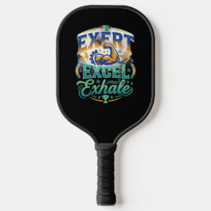 Einsatz, Exzellenz, Ausatmen – Motivierendes Fitne Pickleball Schläger