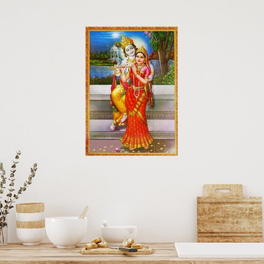 Einsatz für Radha Krishna Poster (Küche)