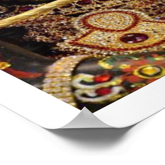 Einsatz für Radha Krishna Poster (Ecke)