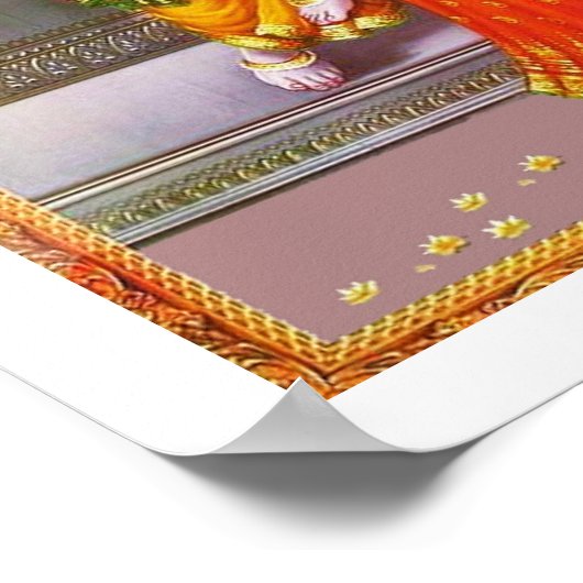 Einsatz für Radha Krishna Poster (Ecke)