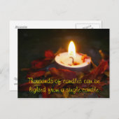 Einsatz - Zitat Postkarte (Vorne/Hinten)