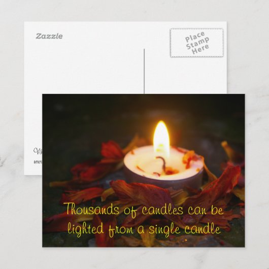 Einsatz - Zitat Postkarte (Vorne/Hinten)