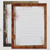 Einsätze für Vintage Recipe Binder aus Burgund (Vorne/Hinten)