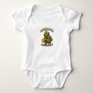 Einschalten kann so erschöpfend sein Roboter Baby Strampler