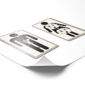 Einschalten von männlichen und weiblichen Schalter Fotodruck (Ecke)