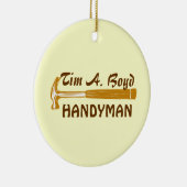 Einschätzung des Vaters Handyman Keramikornament (Rechts)