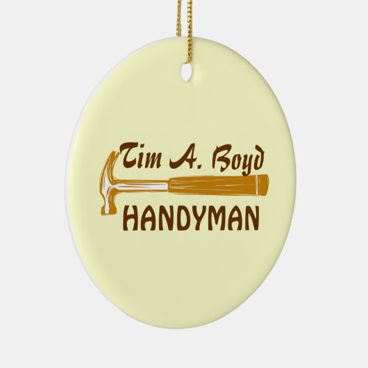 Einschätzung des Vaters Handyman Keramikornament (Rechts)