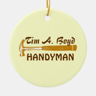 Einschätzung des Vaters Handyman Keramikornament