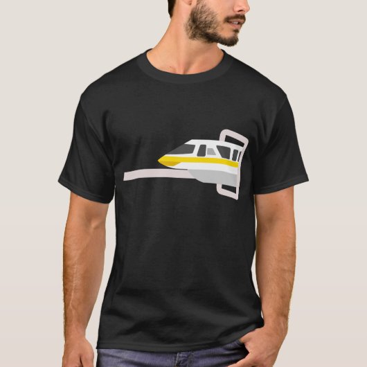 Einschienenbahn-Gelb T-Shirt (Vorderseite)