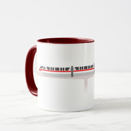 Einschienenbahn-Tasse Tasse (Vorderseite Links)