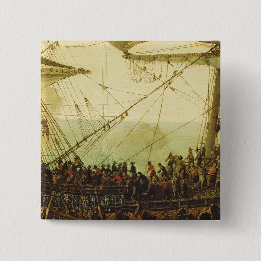 Einschiffung der Elector Palatine Button (Vorderseite)