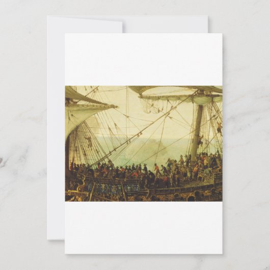 Einschiffung der Elector Palatine Einladung (Vorderseite)