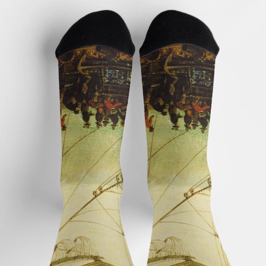 Einschiffung der Elector Palatine Socken (Oben)